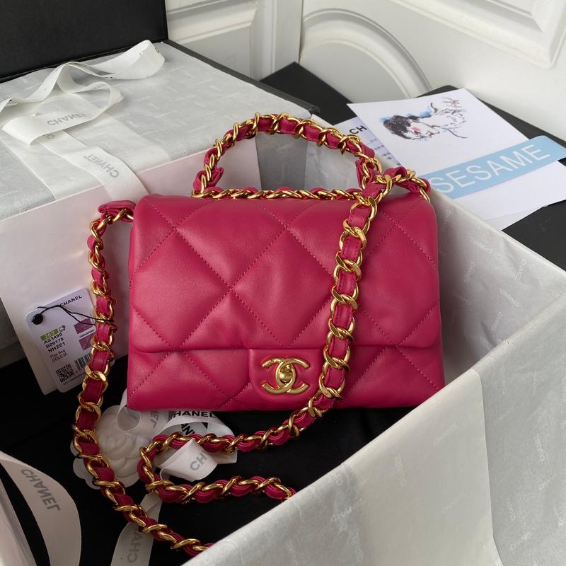 Chanel Handbags AS3499 Sheepskin Rose